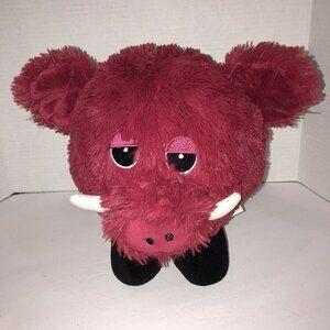 Arkansas Razorback Plush Hawg Hog Red Jenkins Enterprises 11 x 9 Stuffed Animal